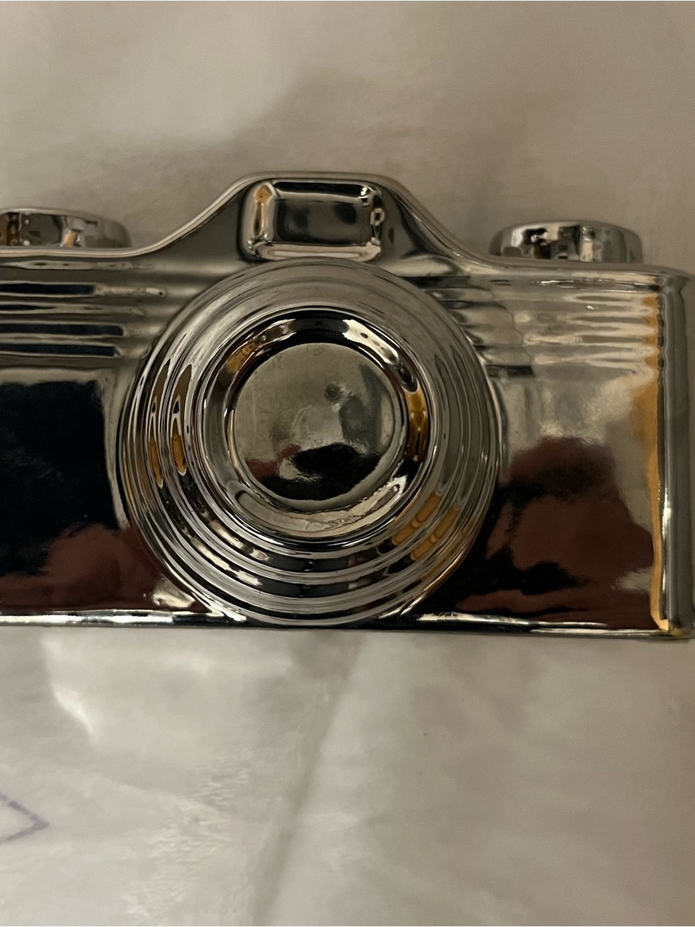 Silver chrome Decorative Camera